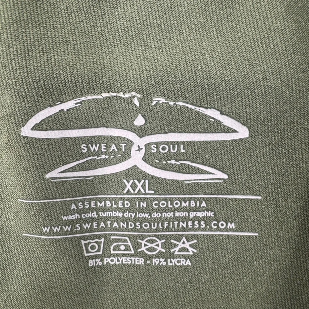 Sweat &‎ Soul Mens XXL Olive Green Compression Pants Training Tights NWT